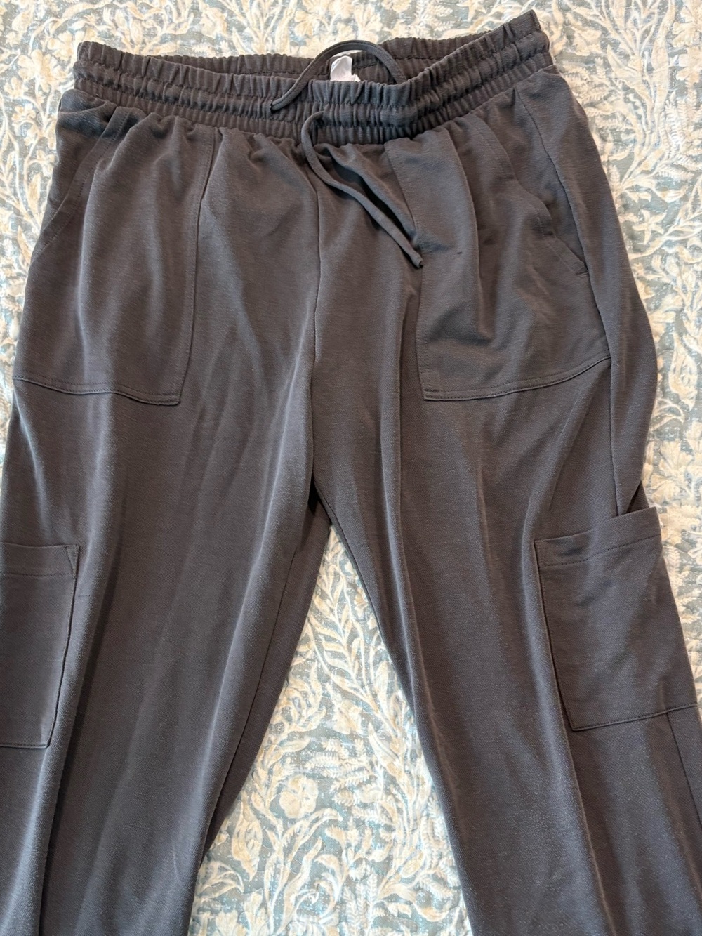 For The Republic Charcoal Gray Cargo Joggers